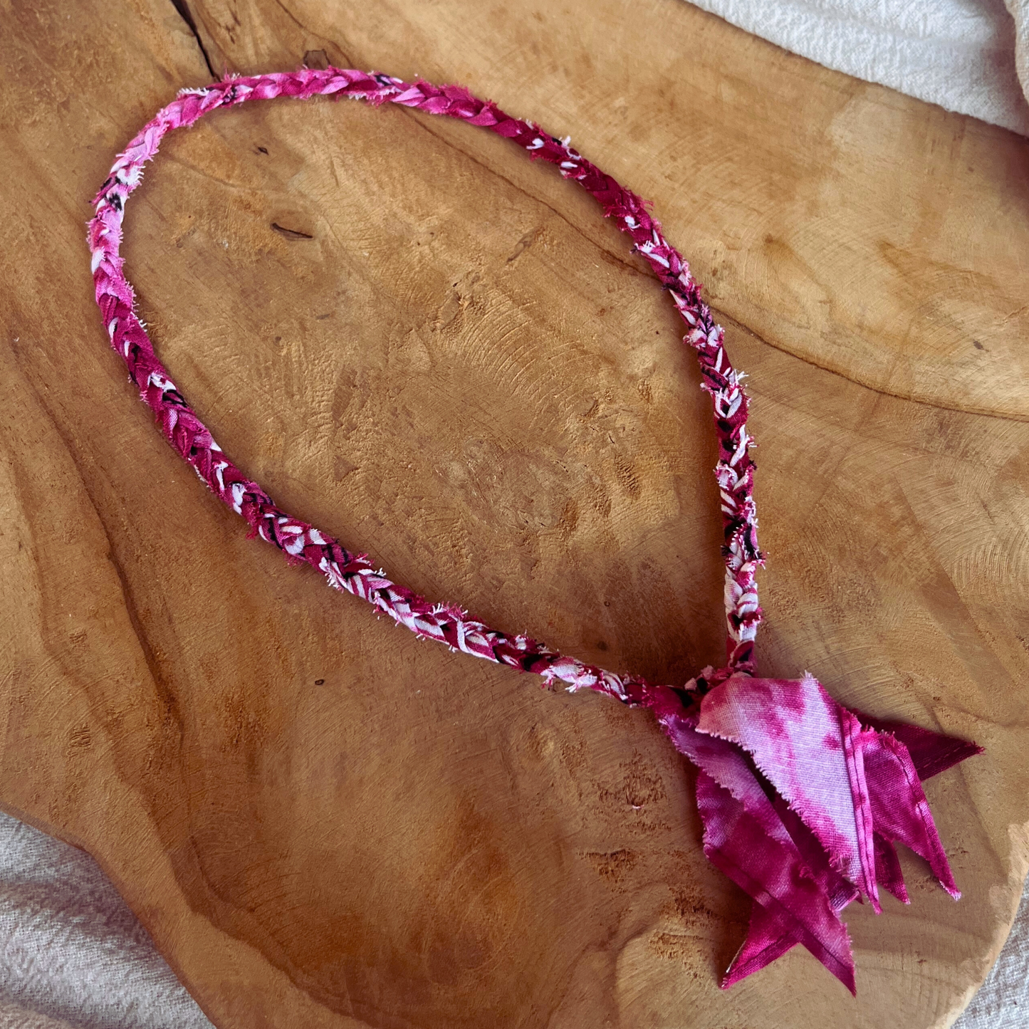Bandana Ketting Cherry Pink