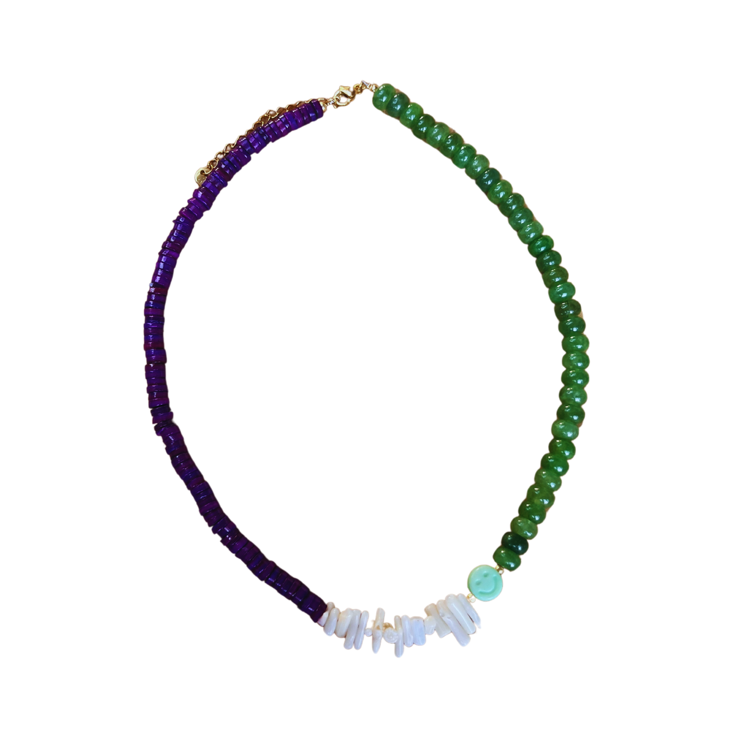 Smiley Green Ketting