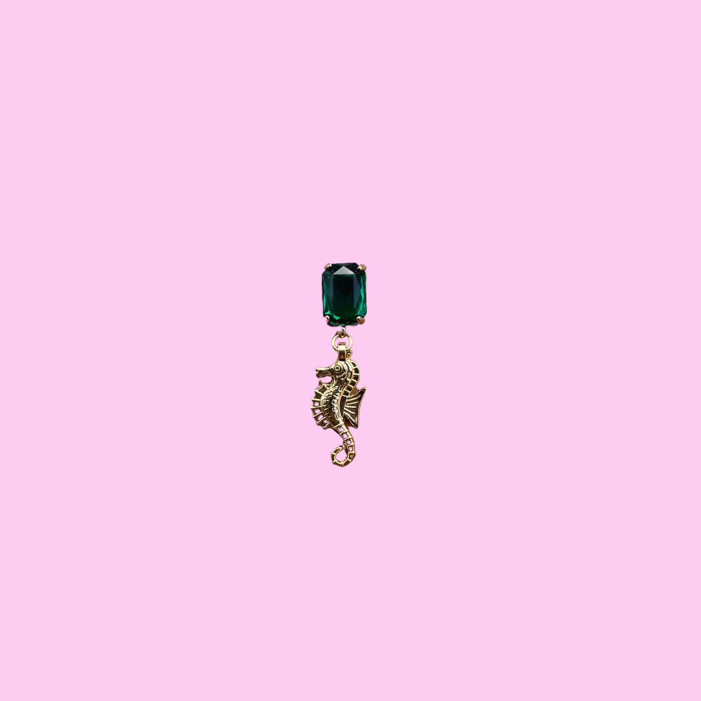 Seahorse Oorbel Green