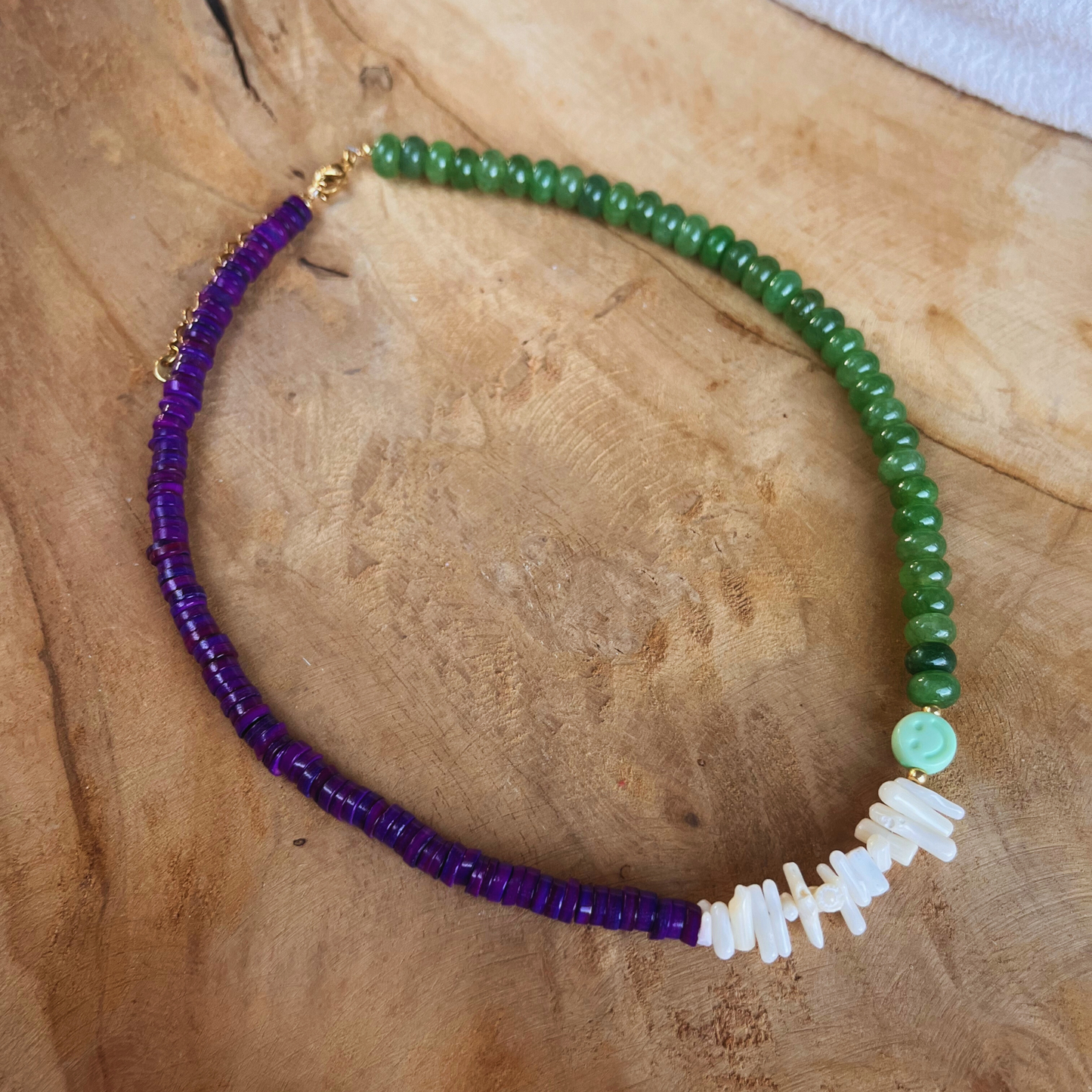 Smiley Green Ketting