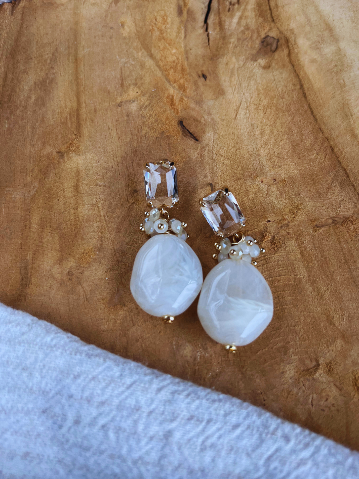 Oorbellen Saar White