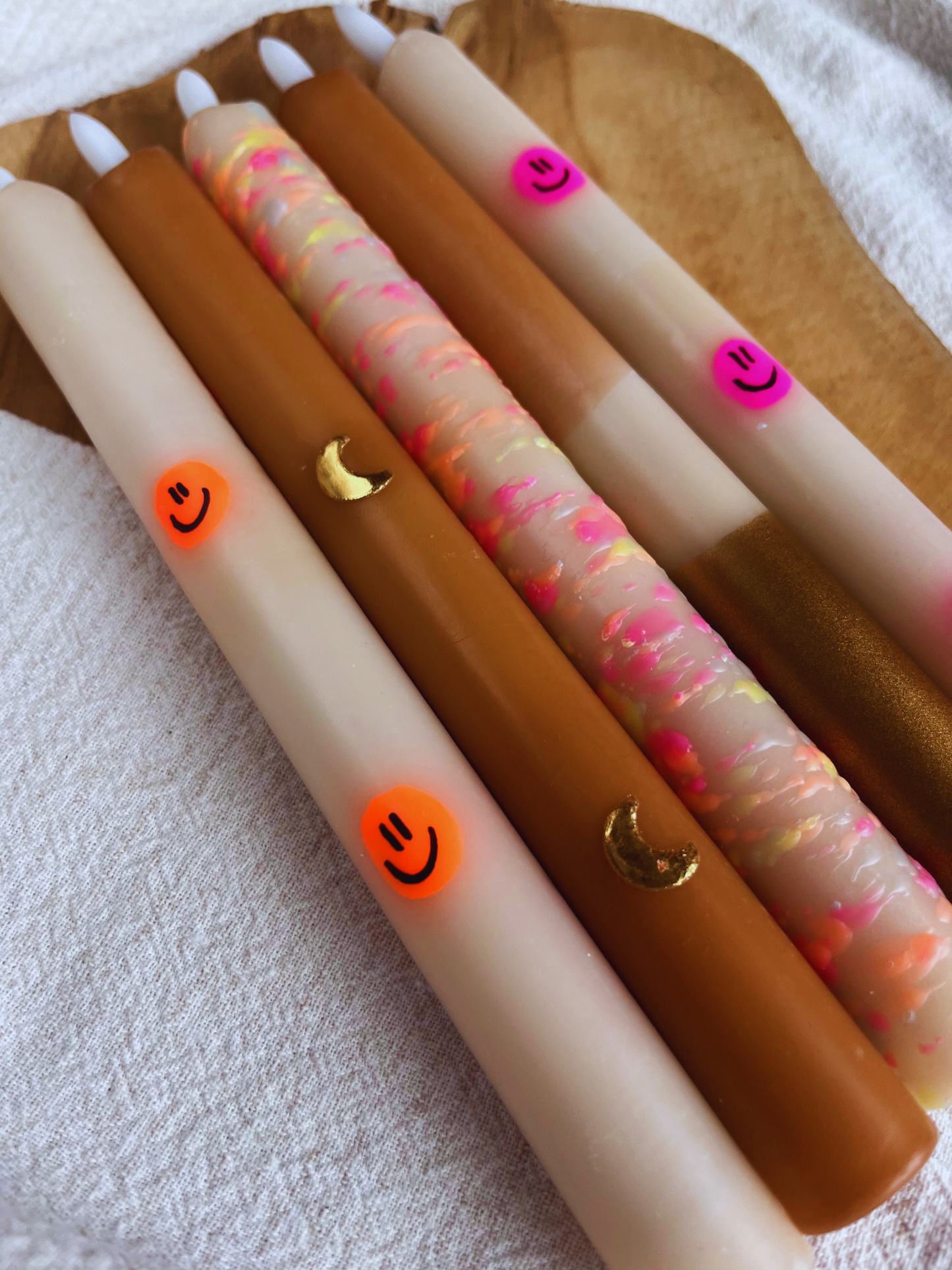 Led Dinerkaars Smiley Neon Oranje