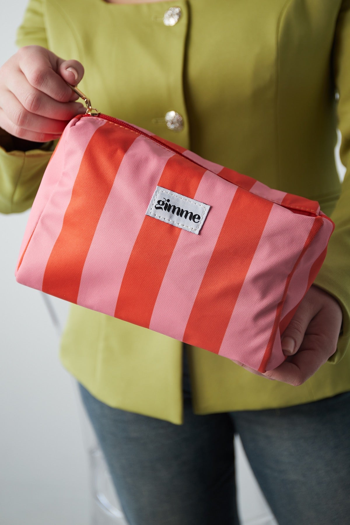 Gimme Toilettas Stripe Orange