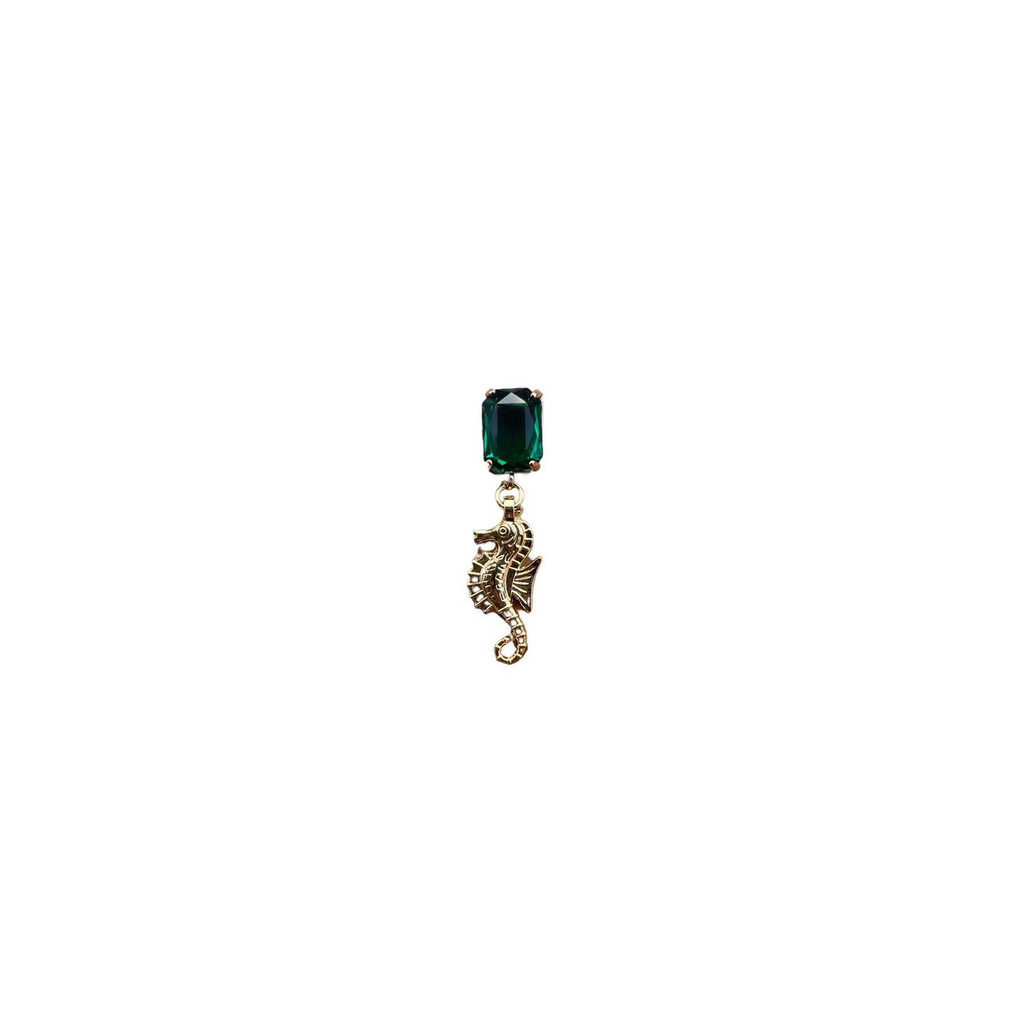 Seahorse Oorbel Green