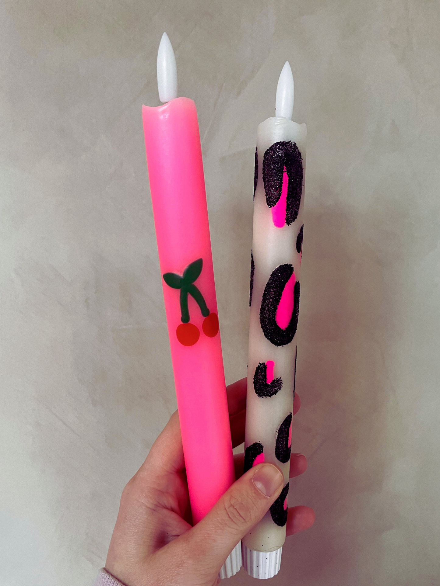 Led Dinerkaars Panter Pink
