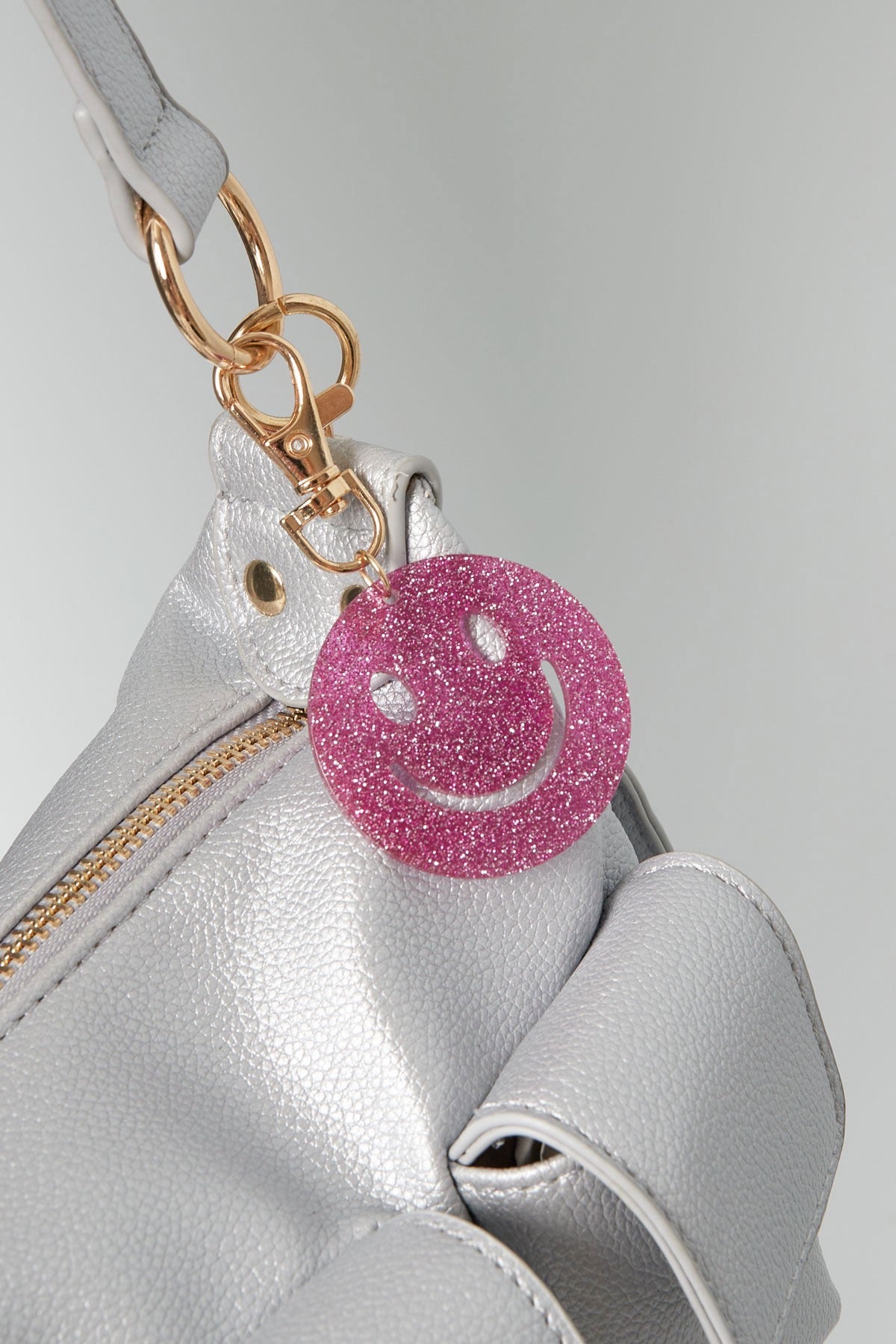 Sleutelhanger Smiley Pink