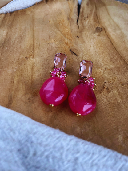 Earrings Saar Pink