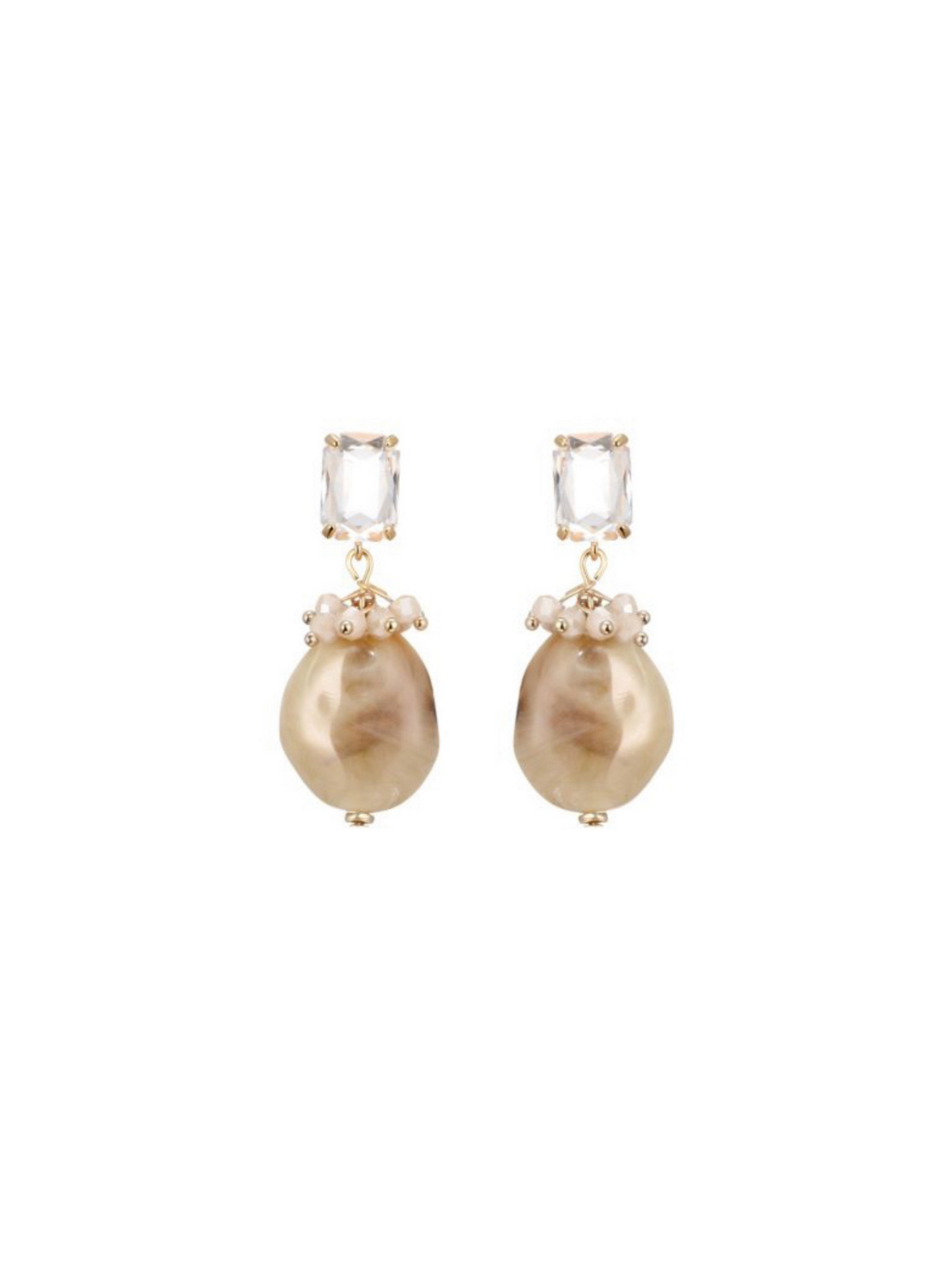 Earrings Saar Beige