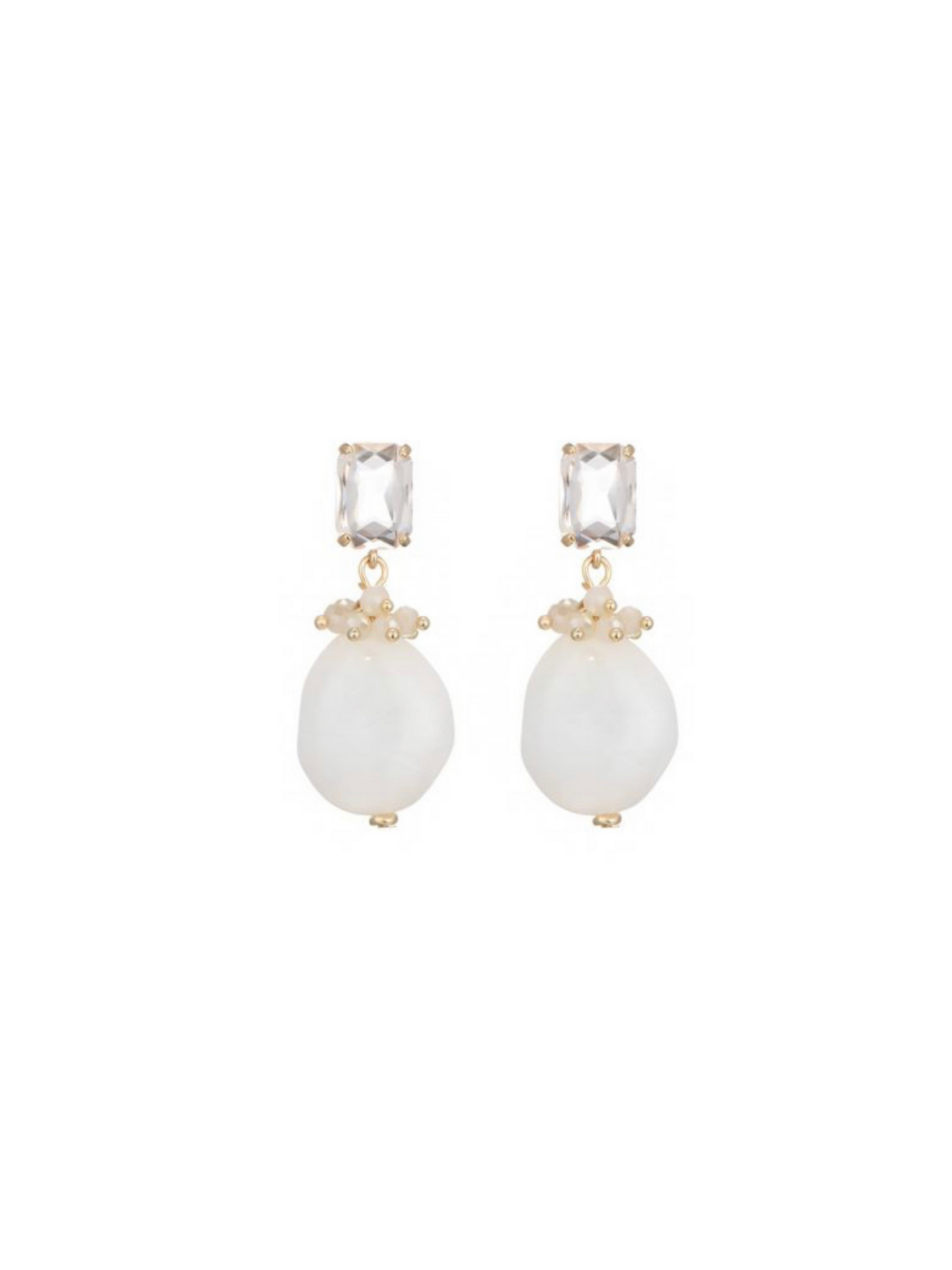 Earrings Saar White