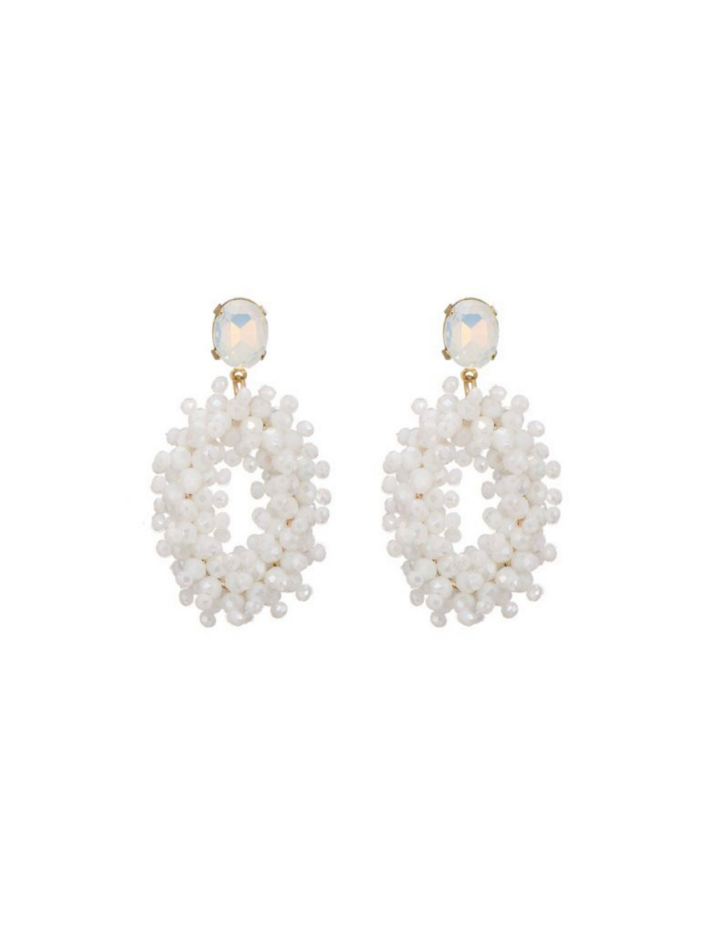 Earrings Puk White