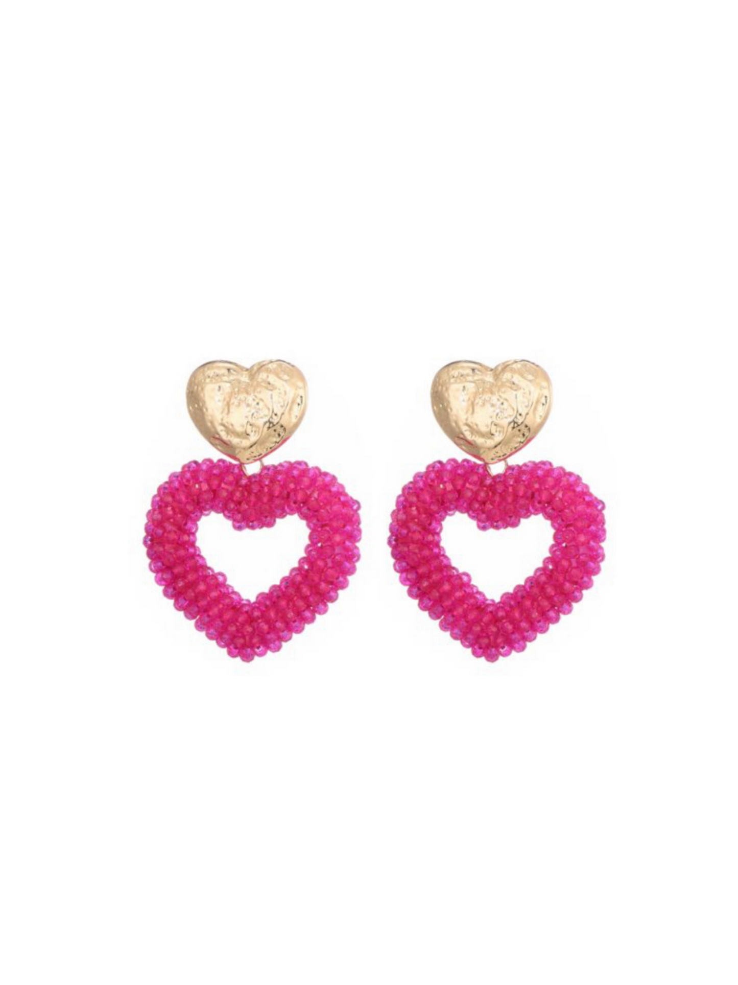 Oorbellen l♥ve Pink