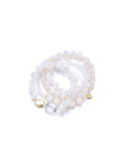 Zahra White Bracelet Set