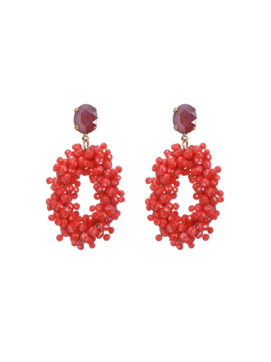 Earrings Puk Coral