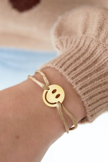 Smiley Armband Roze