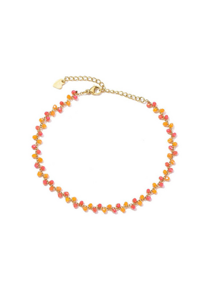 Anklet Mia Orange/Pink