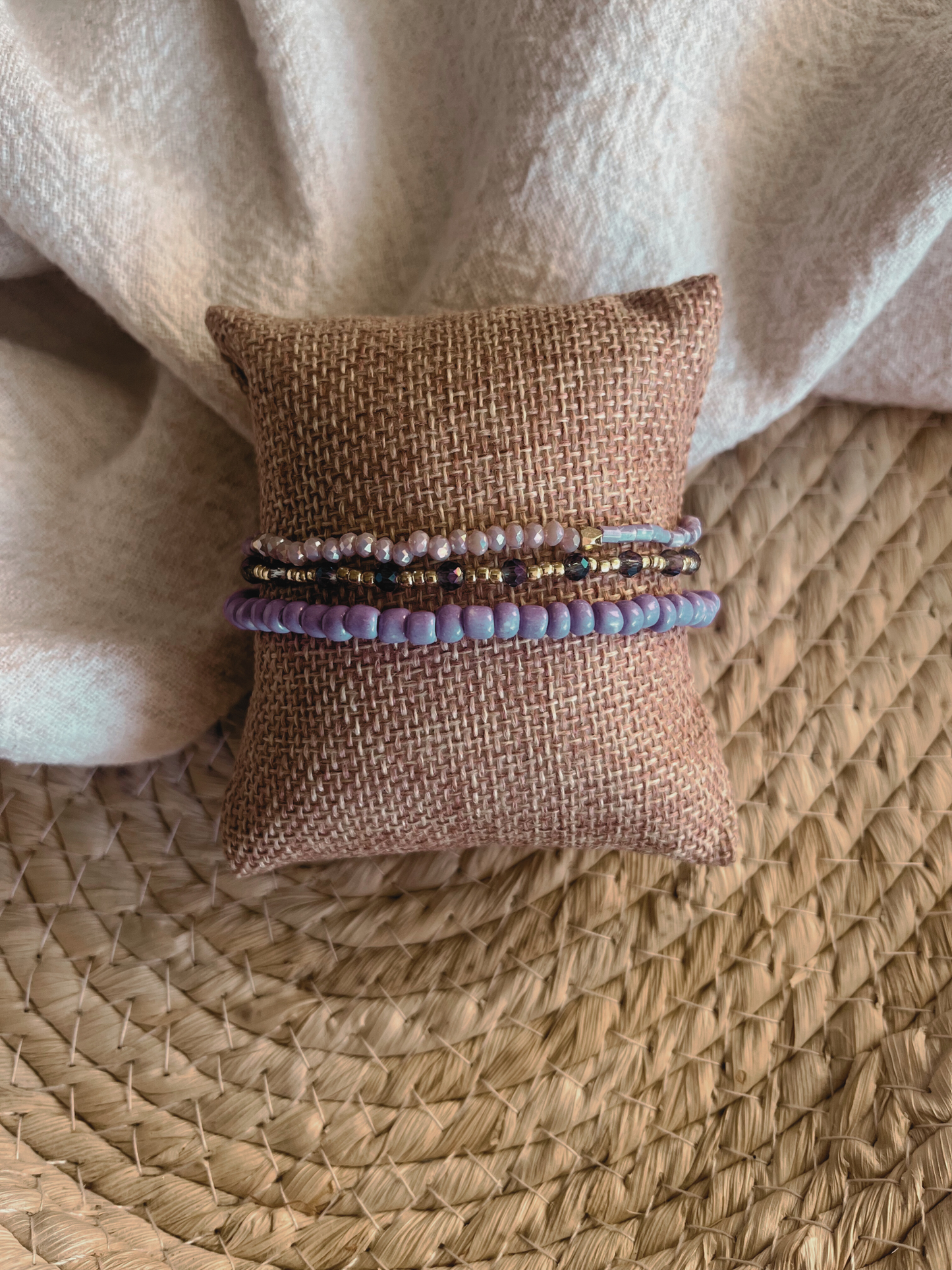 Lilac Purple Bracelets set