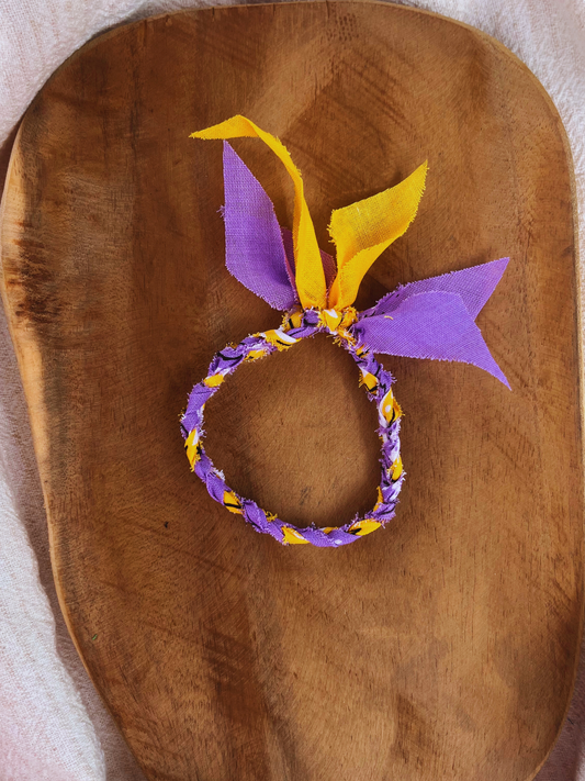 Bandana Bracelet Yellow-Purple