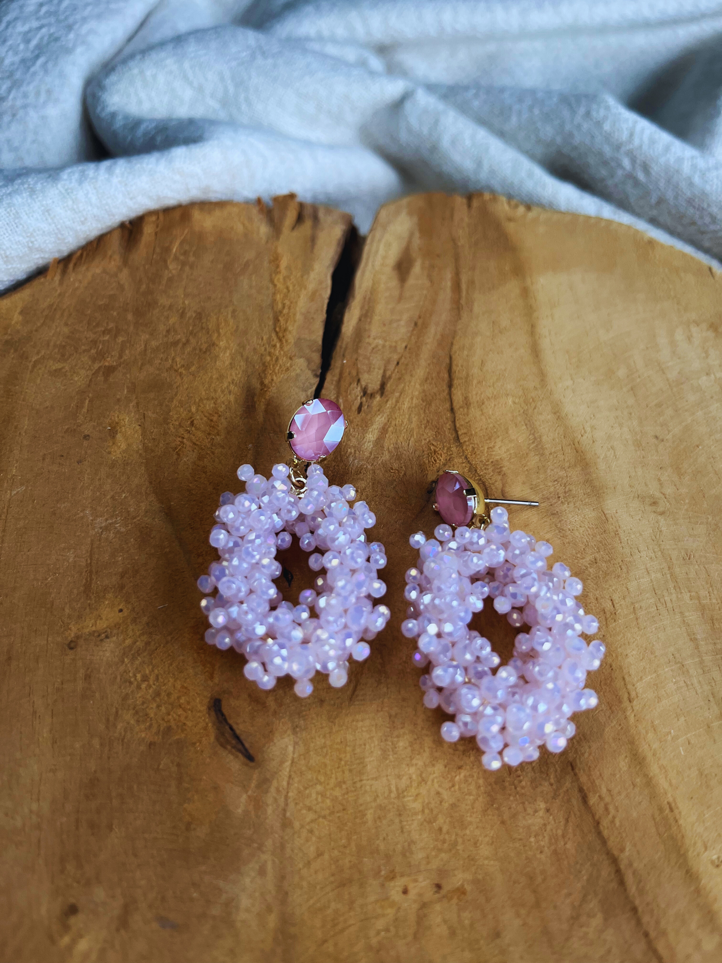 Earrings Puk Pink