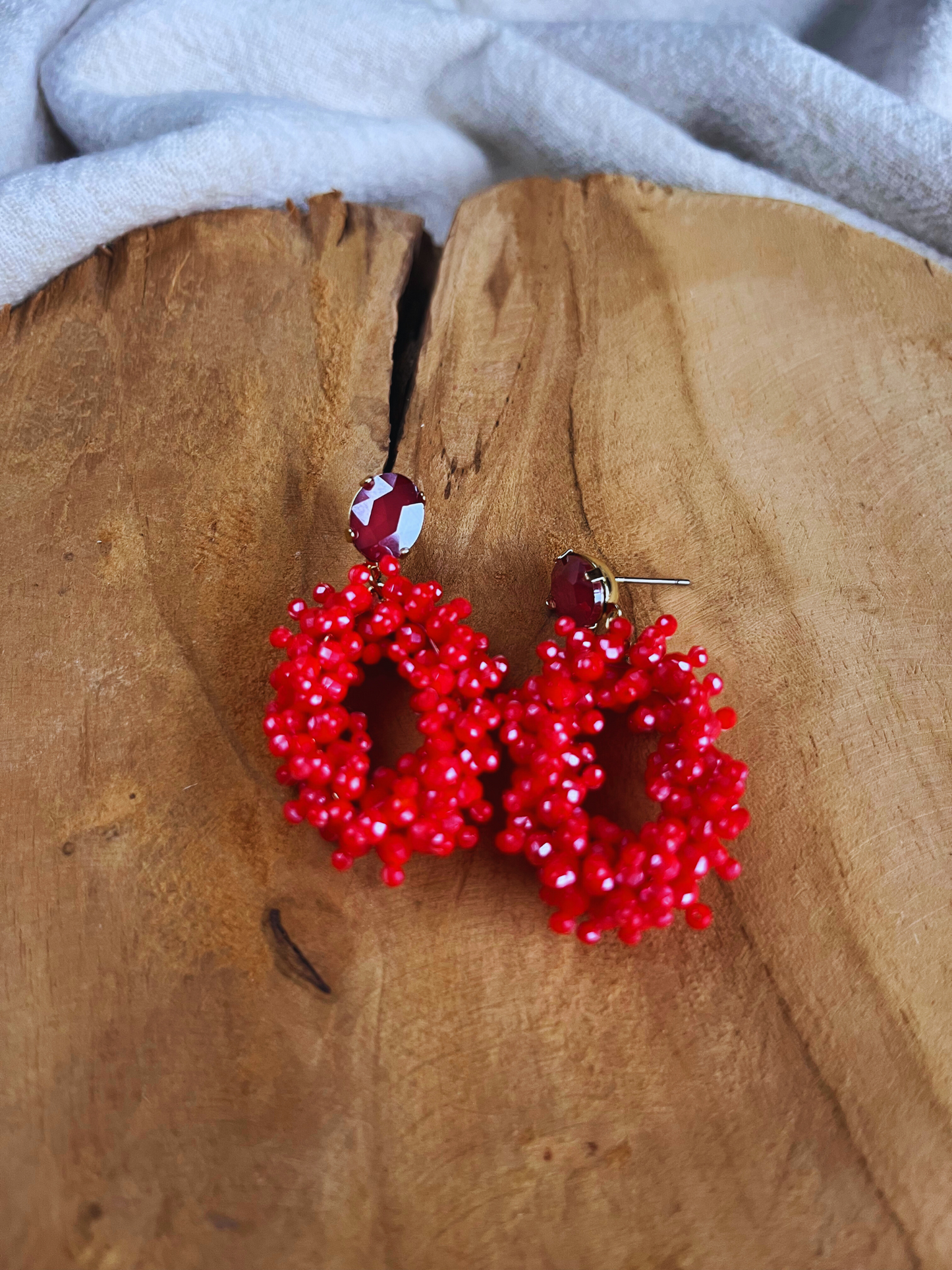 Earrings Puk Coral