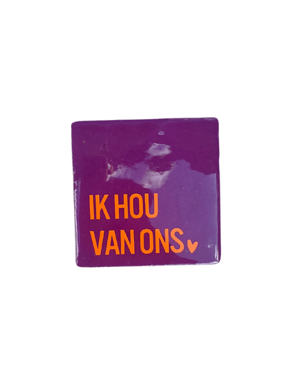 Tegeltje ik hou van ons