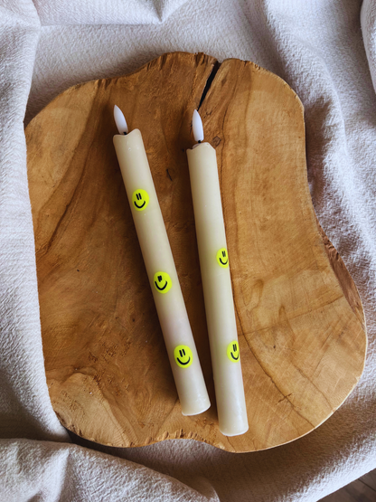 Led Dinerkaars Smiley Neon Yellow