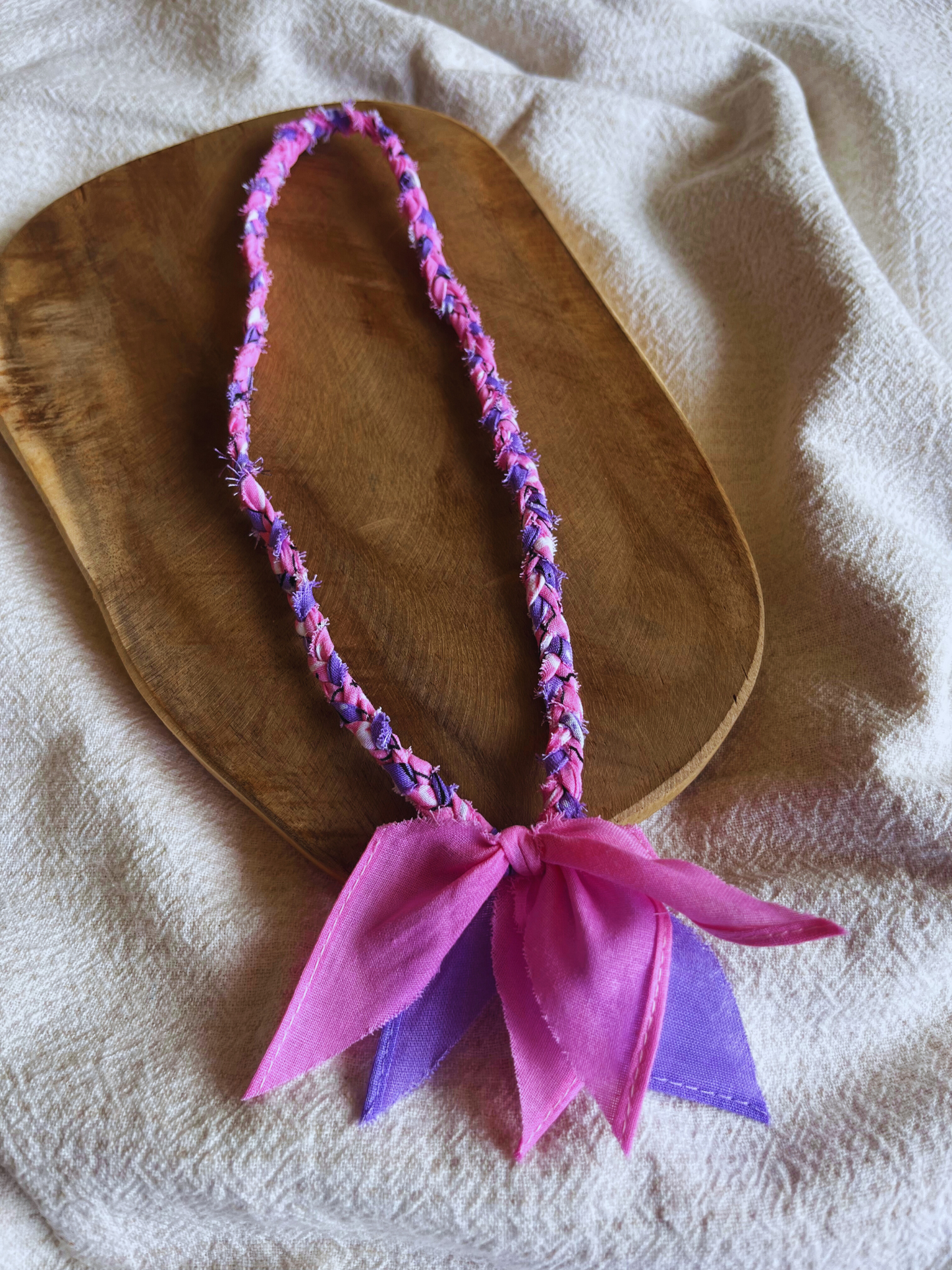 Bandana Ketting Pink-Purple