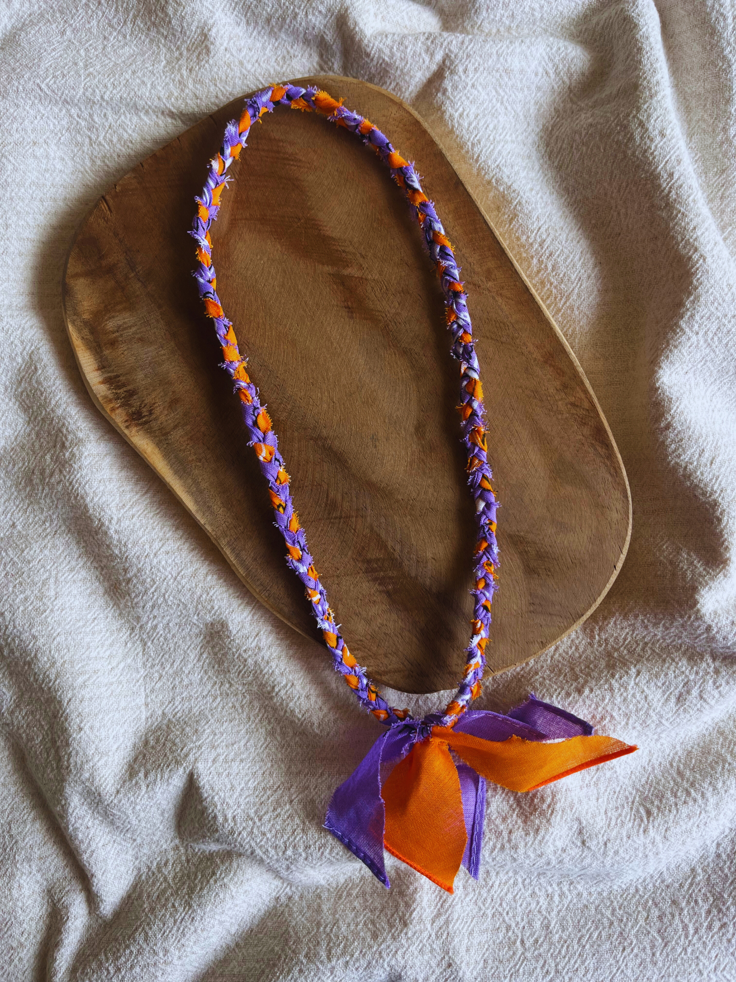 Bandana Ketting Orange-Purple