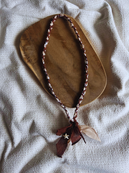 Bandana Necklace Brown-Beige